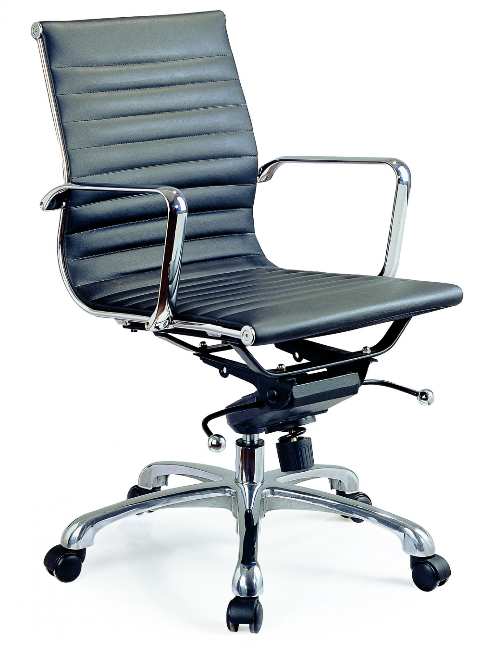 Comfy Low Back Office Chair, Black by J&M Furniture